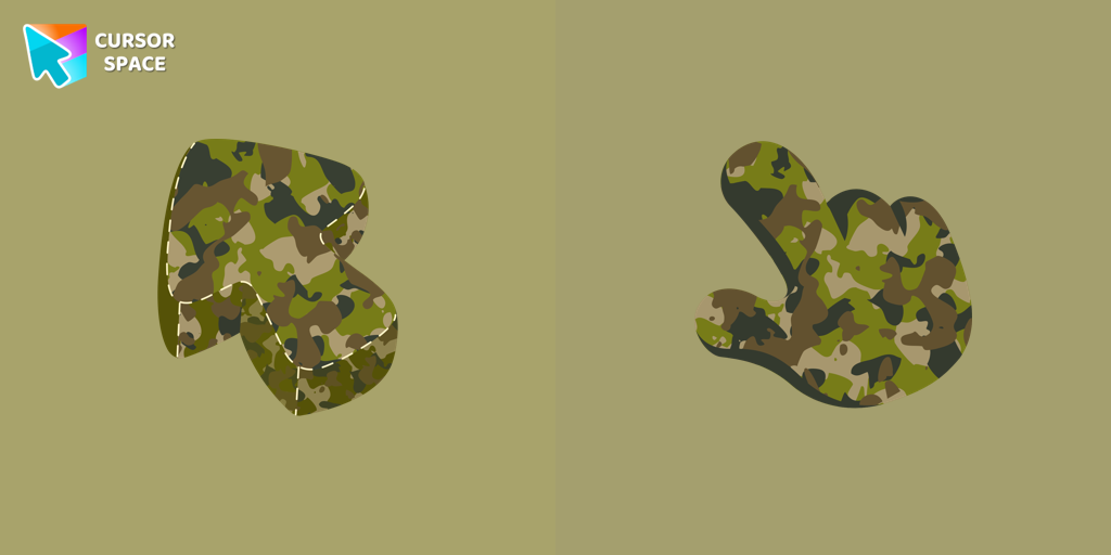 Military Uniform Texture Cursor